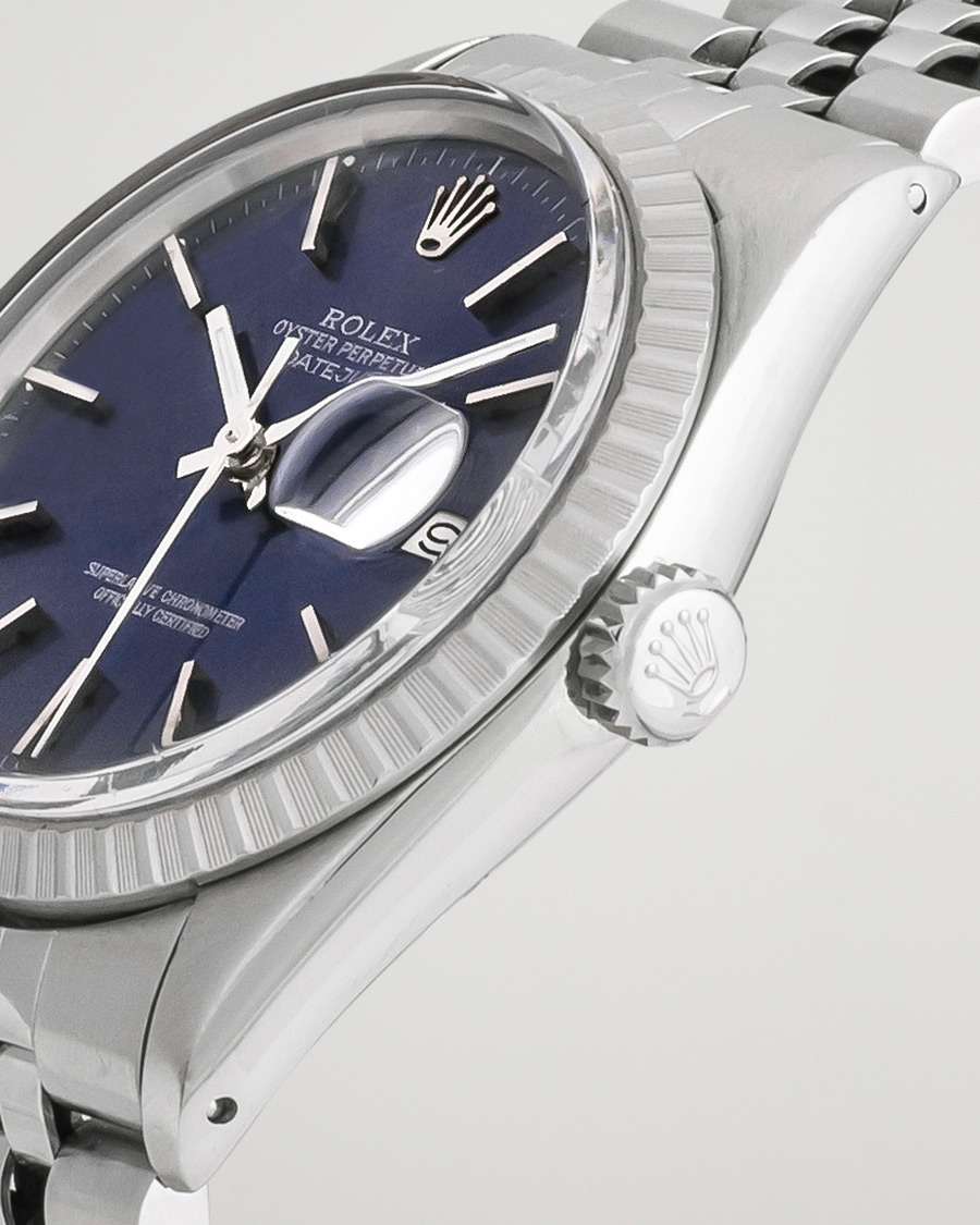 Mies | Rolex Pre-Owned Datejust 16030 Oyster Perpetual Blue Silver | Rolex Pre-Owned | Datejust 16030 Oyster Perpetual Blue Silver
