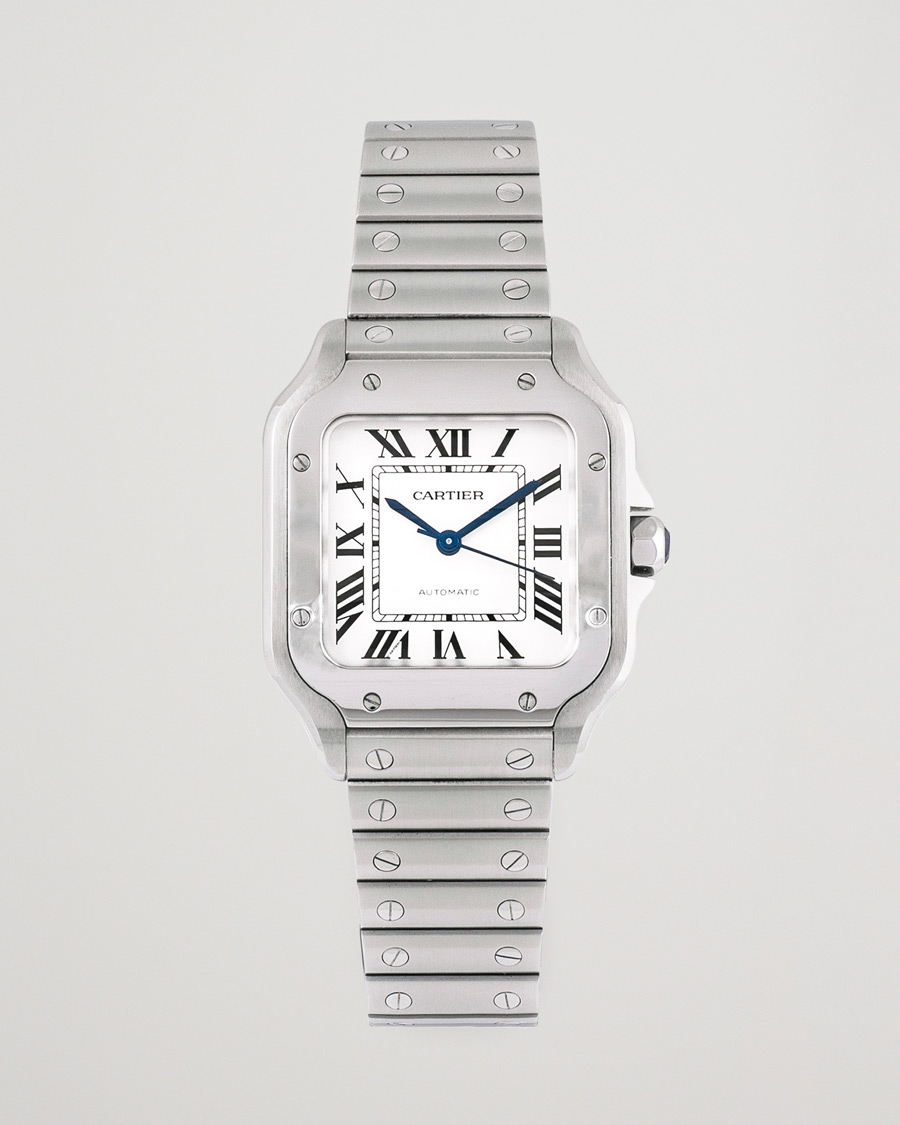 Mies | Cartier Pre-Owned Santos De Cartier Steel WSSA0029 Silver | Cartier Pre-Owned | Santos De Cartier Steel WSSA0029 Silver