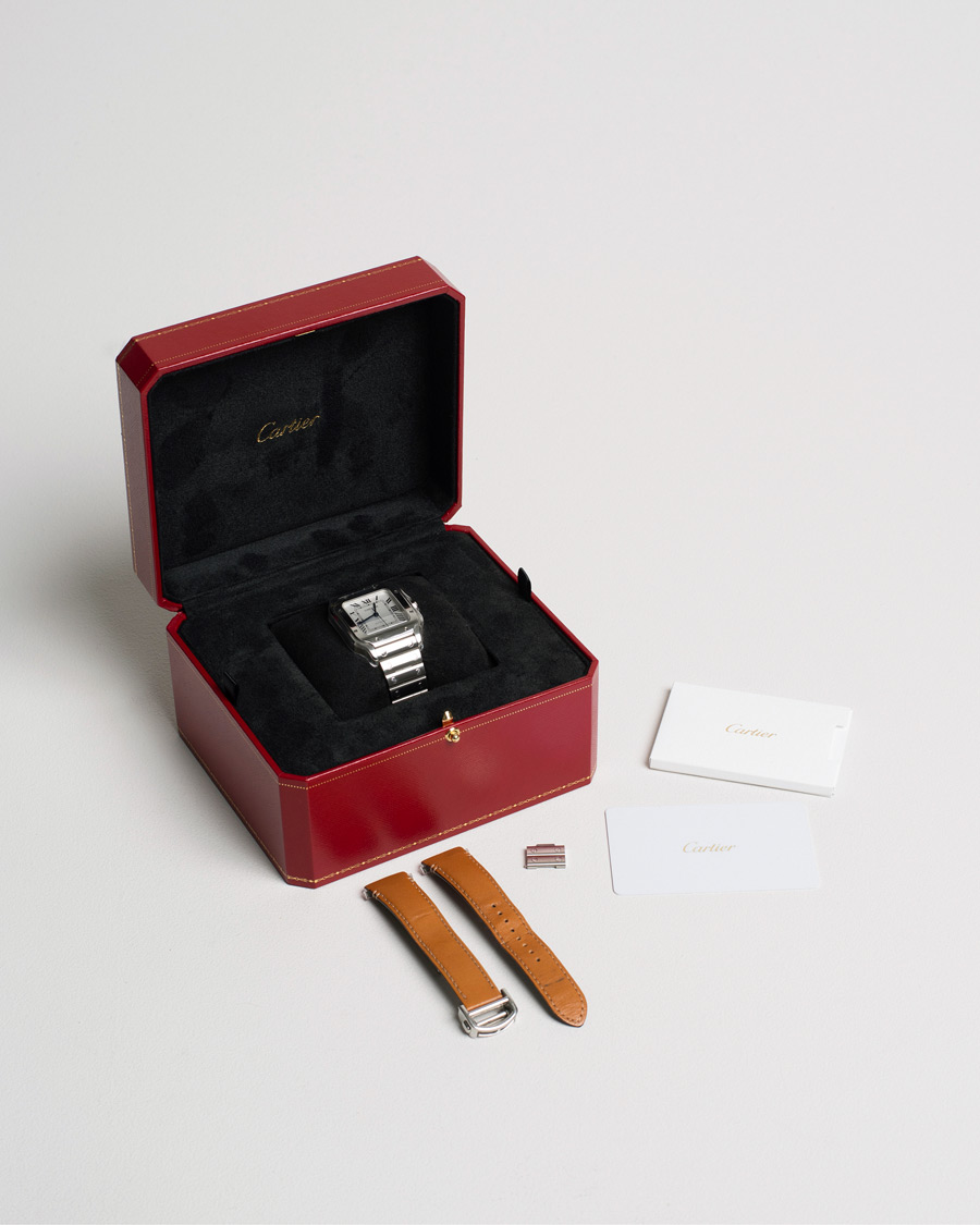 Mies | Cartier Pre-Owned Santos De Cartier Steel WSSA0029 Silver | Cartier Pre-Owned | Santos De Cartier Steel WSSA0029 Silver