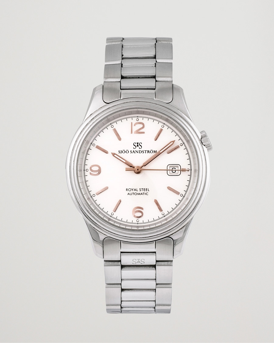 Mies | Sjöö Sandström Pre-Owned Royal Steel Classic 41mm Silver | Sjöö Sandström Pre-Owned | Royal Steel Classic 41mm Silver