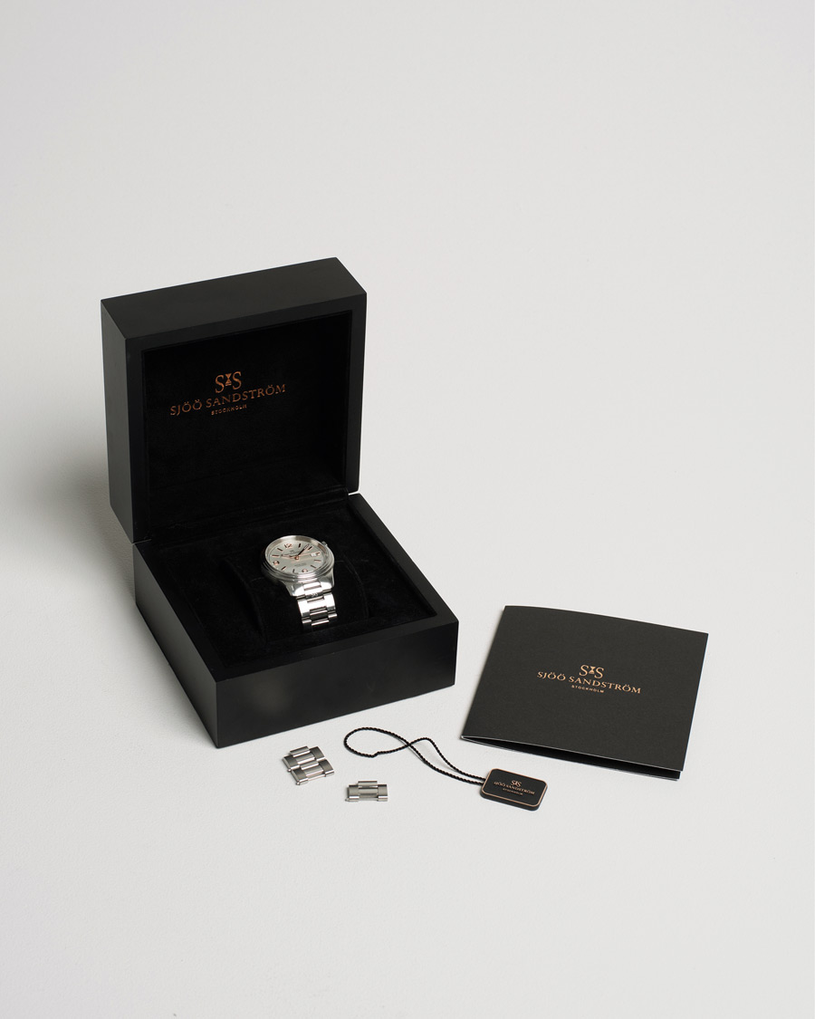 Mies | Sjöö Sandström Pre-Owned Royal Steel Classic 41mm Silver | Sjöö Sandström Pre-Owned | Royal Steel Classic 41mm Silver