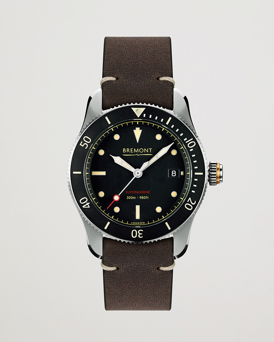 Mies | Bremont Pre-Owned S301 Supermarine 40mm Black Dial Silver | Bremont Pre-Owned | S301 Supermarine 40mm Black Dial Silver