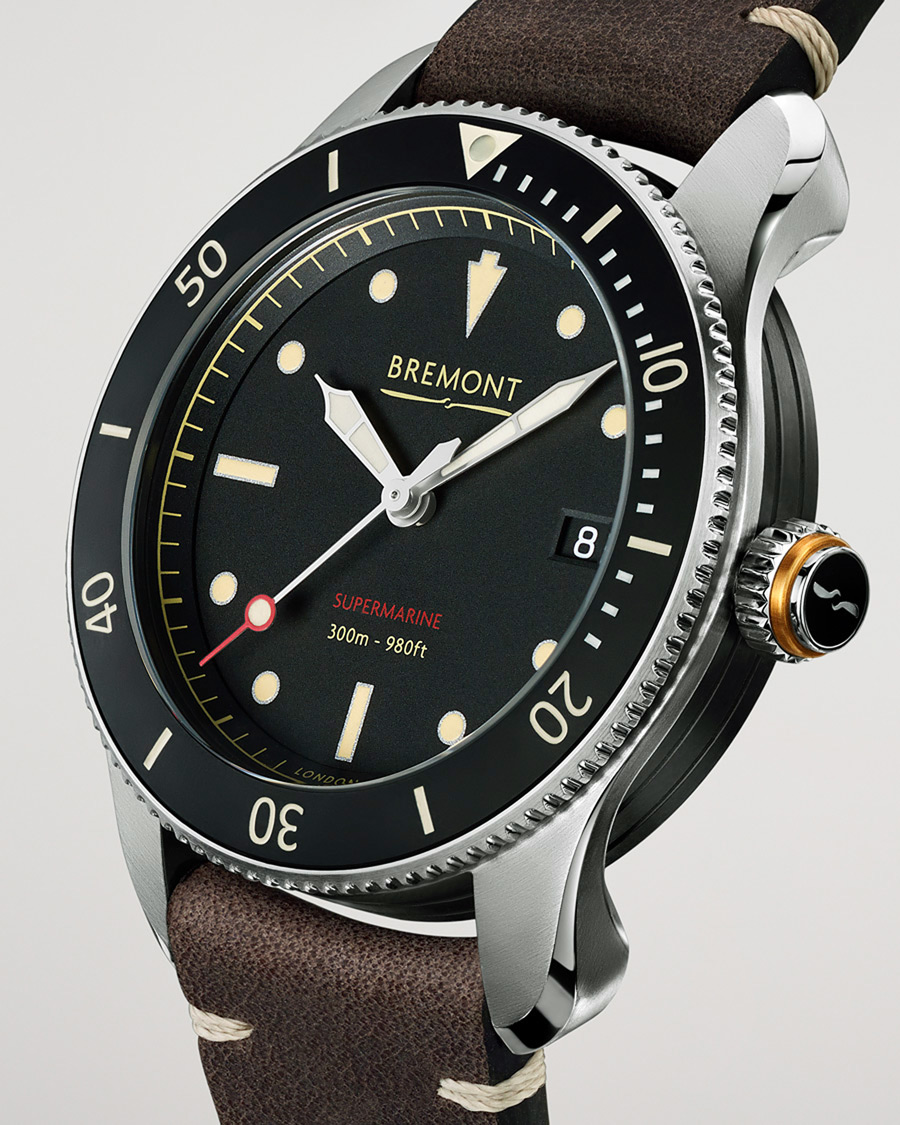 Mies | Bremont Pre-Owned S301 Supermarine 40mm Black Dial Silver | Bremont Pre-Owned | S301 Supermarine 40mm Black Dial Silver