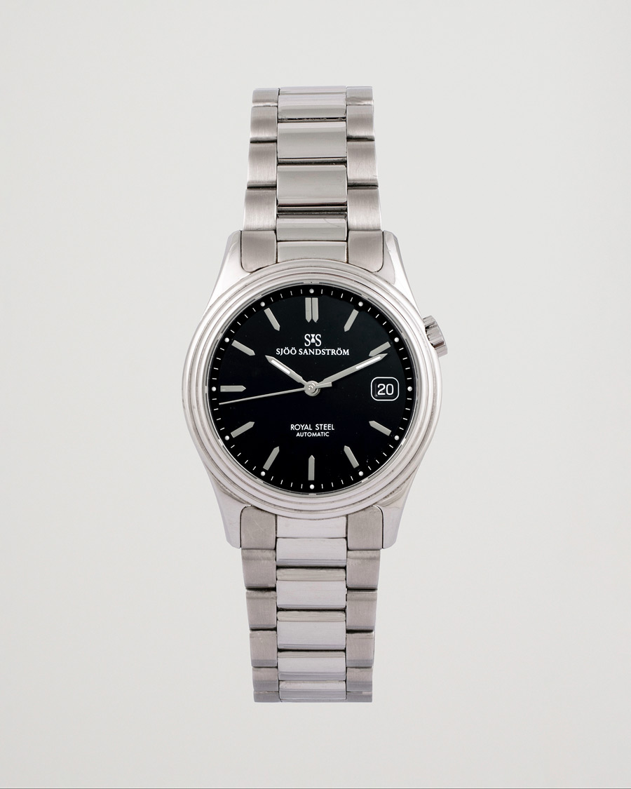 Mies | Sjöö Sandström Pre-Owned Royal Steel Classic 36mm 1636-1 Silver | Sjöö Sandström Pre-Owned | Royal Steel Classic 36mm 1636-1 Silver