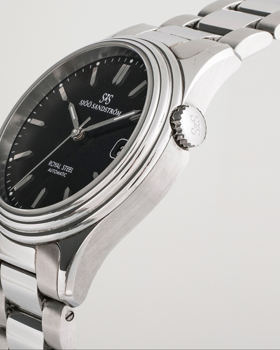 Mies | Sjöö Sandström Pre-Owned Royal Steel Classic 36mm 1636-1 Silver | Sjöö Sandström Pre-Owned | Royal Steel Classic 36mm 1636-1 Silver