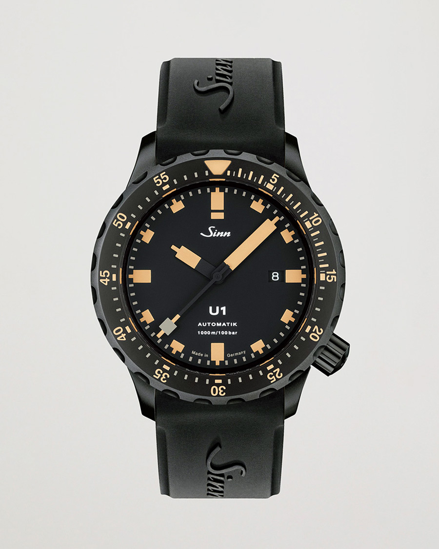 Mies | Sinn Pre-Owned U1 Black Hard Coating Diving Watch Silver | Sinn Pre-Owned | U1 Black Hard Coating Diving Watch Silver