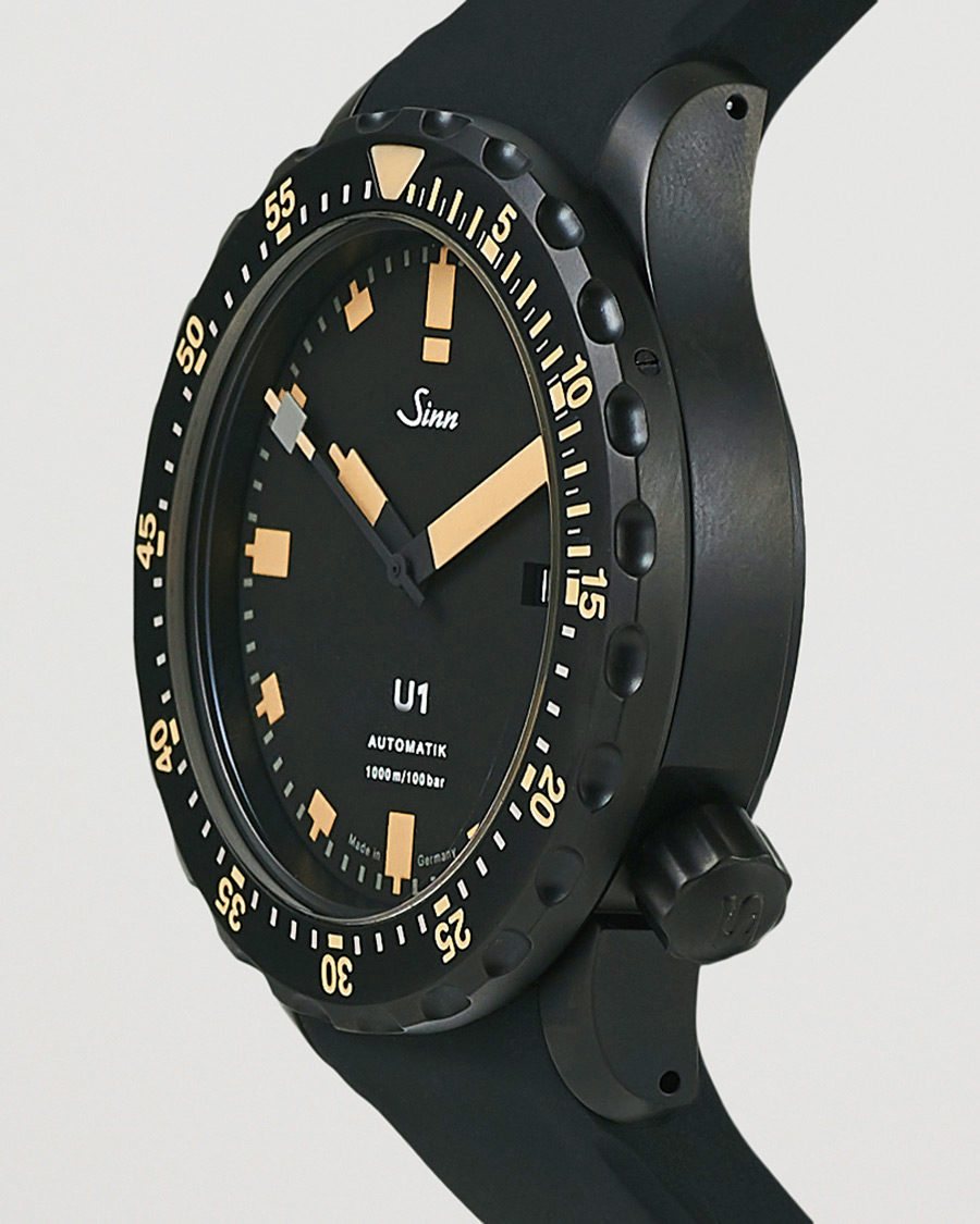 Mies | Sinn Pre-Owned U1 Black Hard Coating Diving Watch Silver | Sinn Pre-Owned | U1 Black Hard Coating Diving Watch Silver