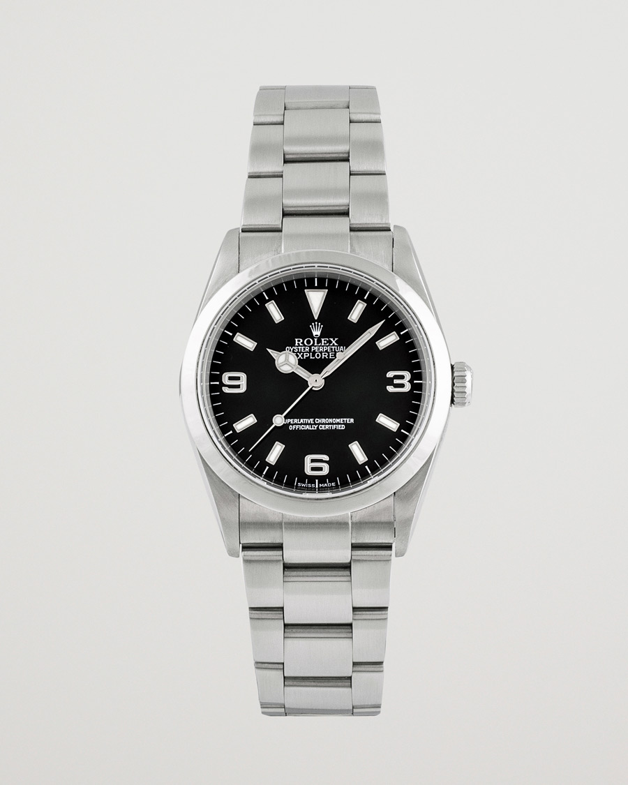 Mies | Rolex Pre-Owned Explorer 114270 Oyster Perpetual Silver | Rolex Pre-Owned | Explorer 114270 Oyster Perpetual Silver