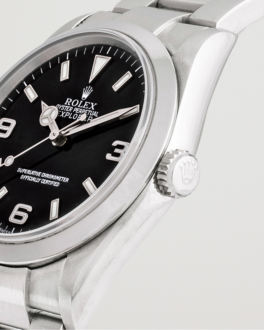 Mies | Rolex Pre-Owned Explorer 114270 Oyster Perpetual Silver | Rolex Pre-Owned | Explorer 114270 Oyster Perpetual Silver