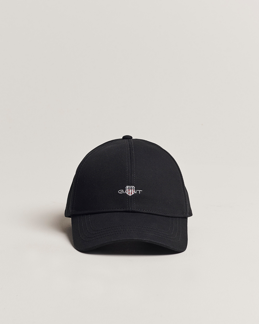 Mies | GANT High Cotton Twill Cap Black | GANT | High Cotton Twill Cap Black