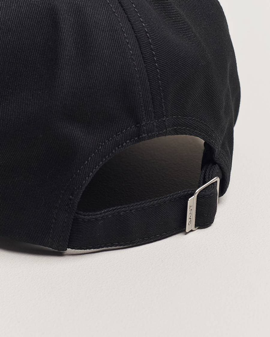 Mies | GANT High Cotton Twill Cap Black | GANT | High Cotton Twill Cap Black