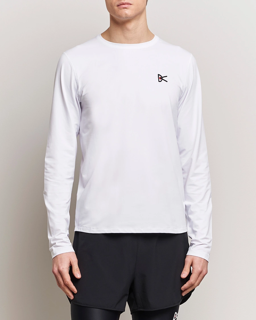 Mies |  | District Vision | Lightweight Long Sleeve T-Shirt White