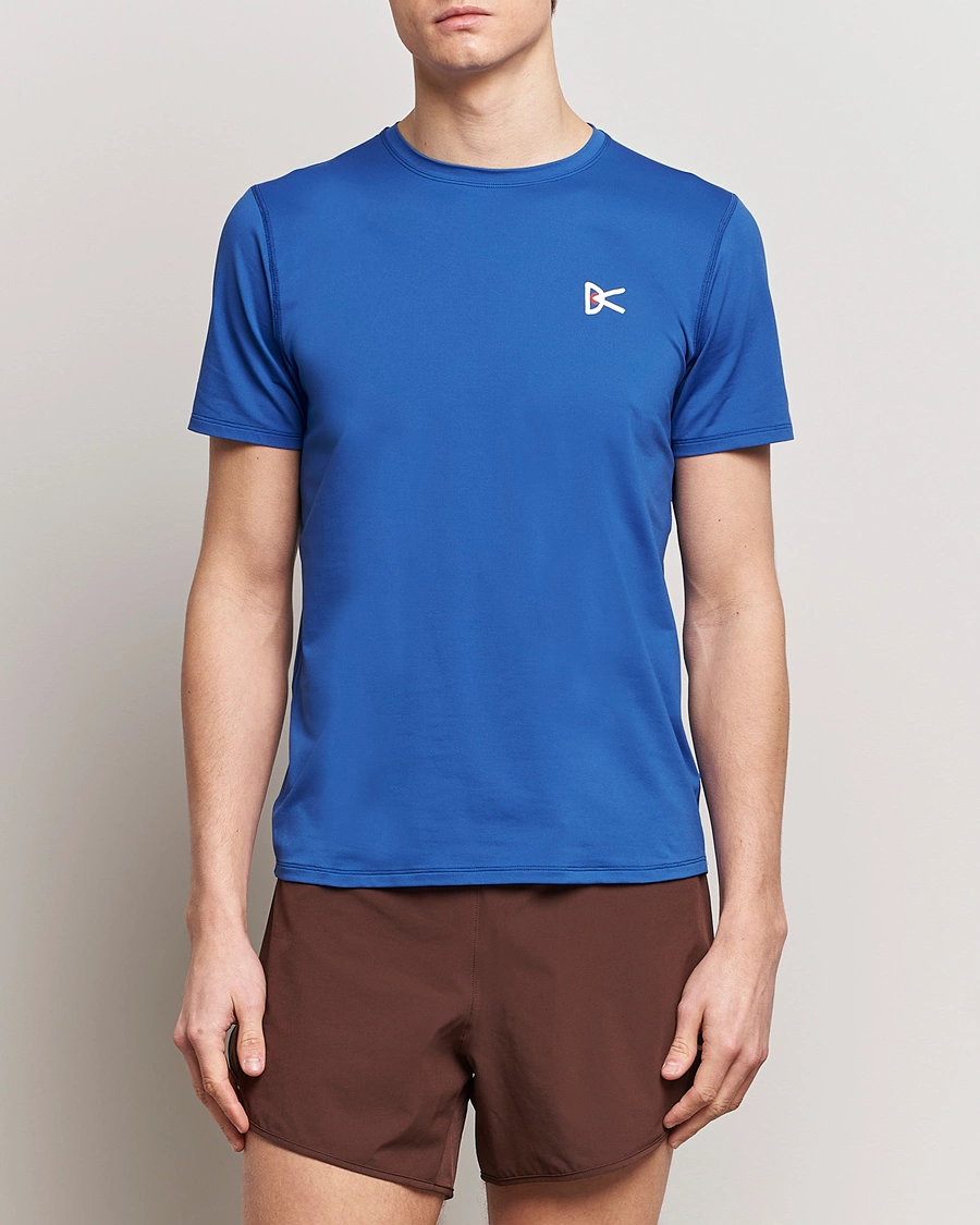 Mies | Active | District Vision | Lightweight Short Sleeve T-Shirts Ocean Blue