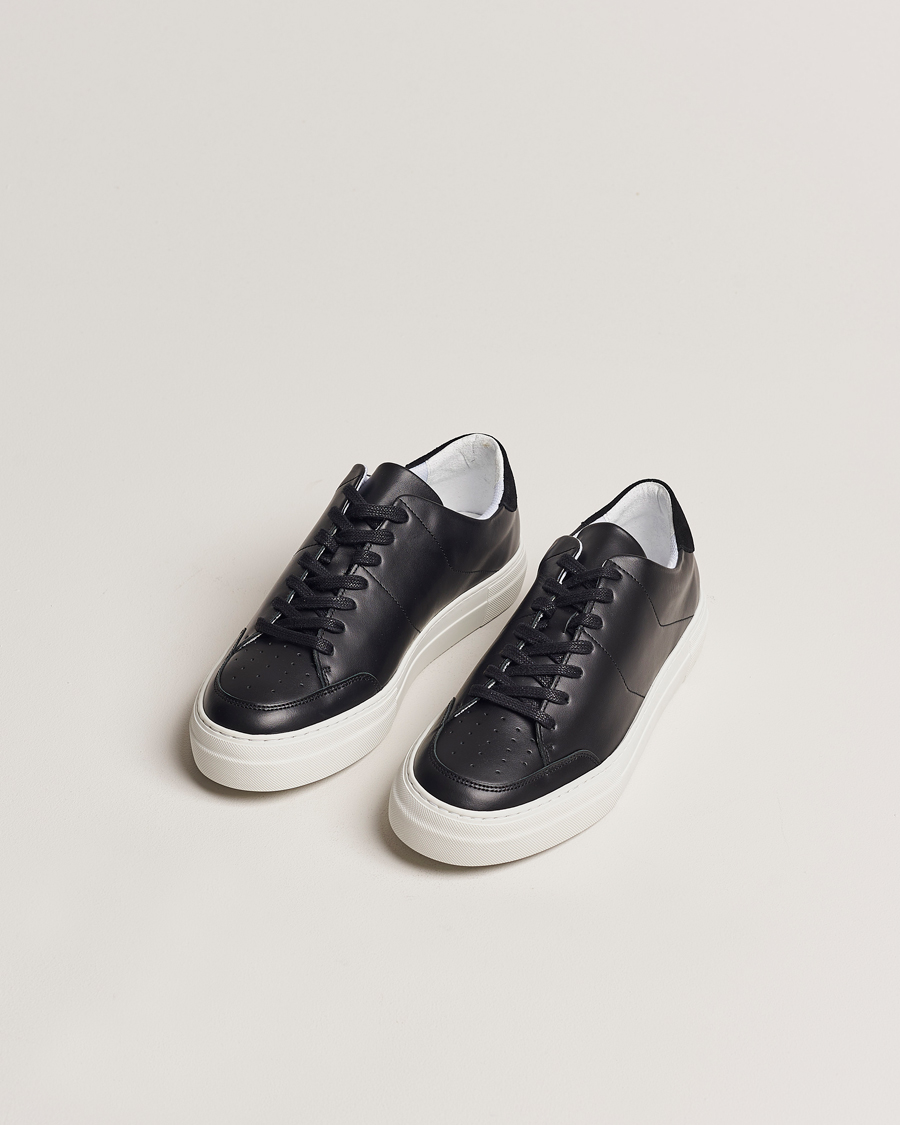 Mies | Mustat tennarit | J.Lindeberg | Art Signature Leather Sneaker Black