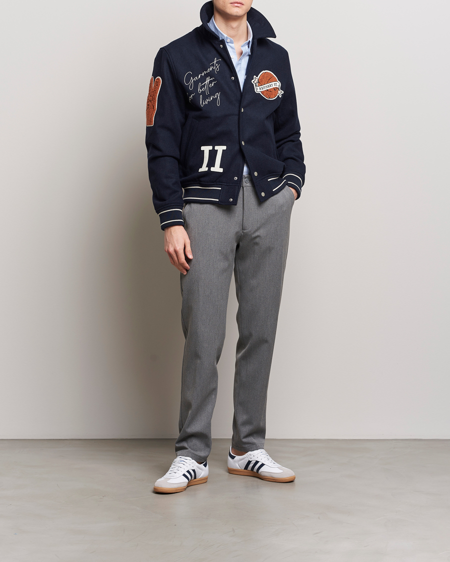 Mies | Housut | LES DEUX | Como Reg Suit Pants Grey Melange