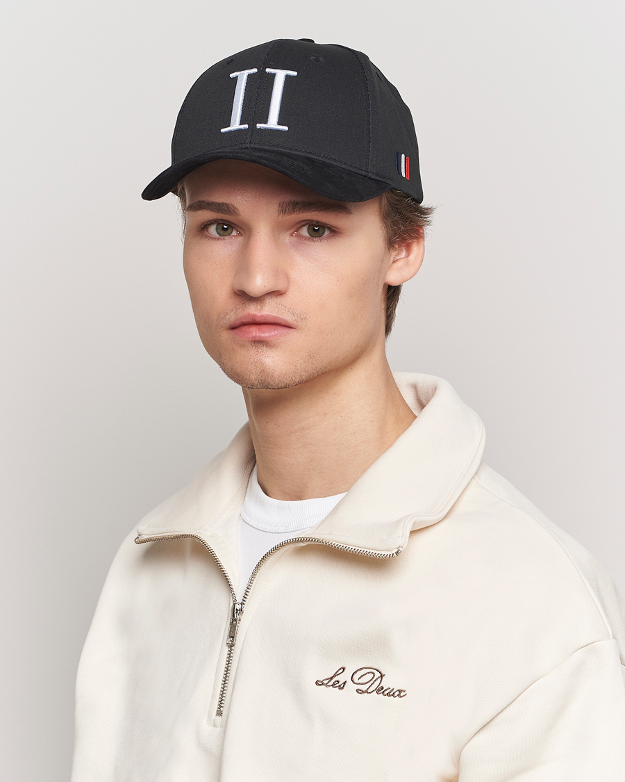 Mies | Päähineet | LES DEUX | Baseball Cap Suede II Black/White