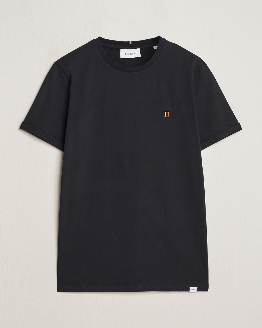 Mies | T-paidat | LES DEUX | Nørregaard Cotton T-Shirt Black