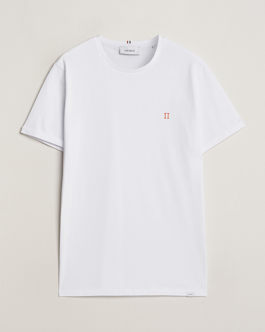 Mies | T-paidat | LES DEUX | Nørregaard Cotton T-Shirt White