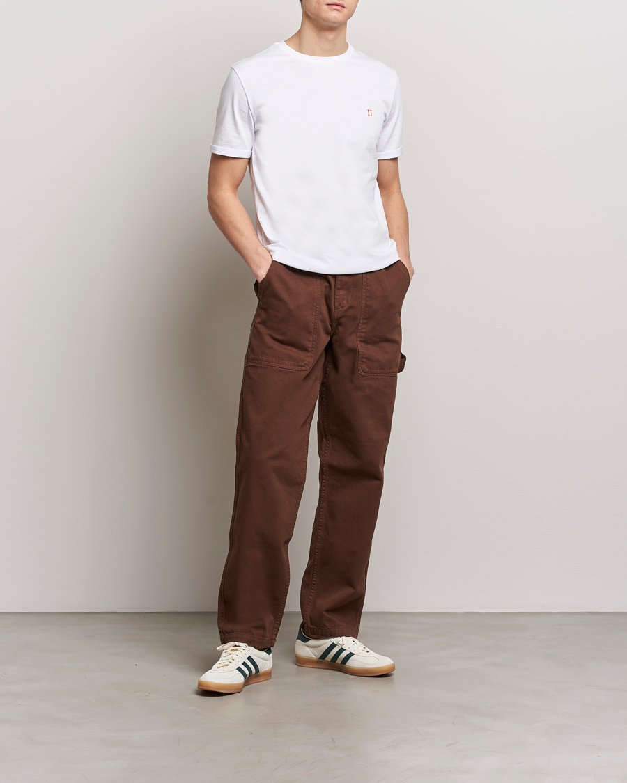 Mies | T-paidat | LES DEUX | Nørregaard Cotton T-Shirt White