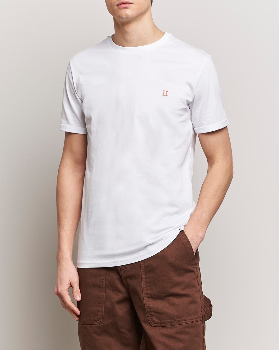 Mies | Valkoiset t-paidat | LES DEUX | Nørregaard Cotton T-Shirt White