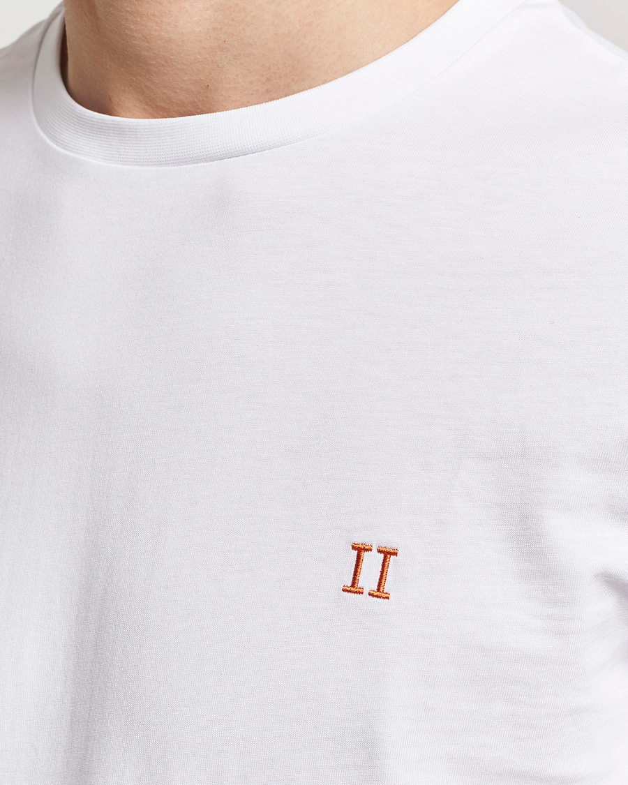 Mies | T-paidat | LES DEUX | Nørregaard Cotton T-Shirt White