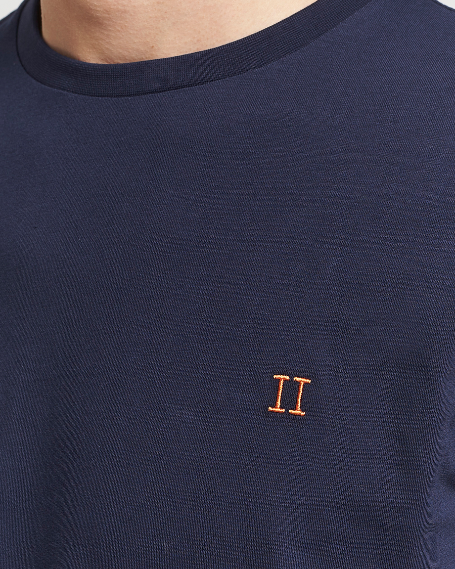 Mies | T-paidat | LES DEUX | Nørregaard Cotton T-Shirt Navy