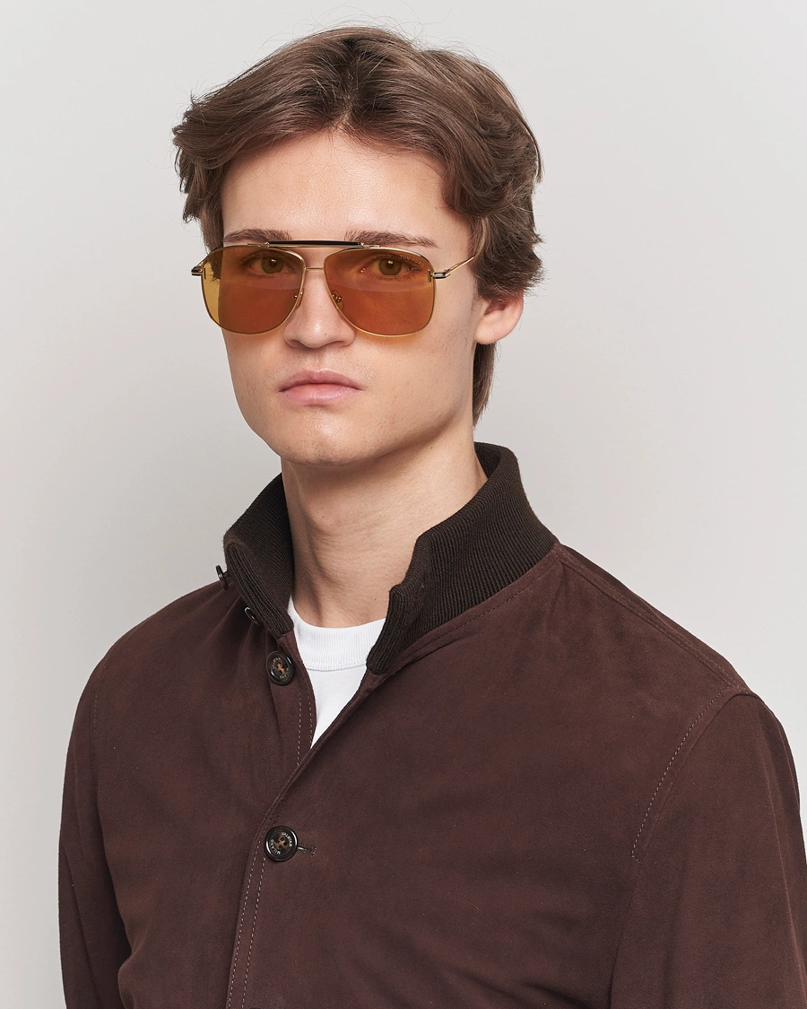 Mies | Aurinkolasit | Tom Ford | Jaden FT1017 Metal Sunglasses Gold/Brown
