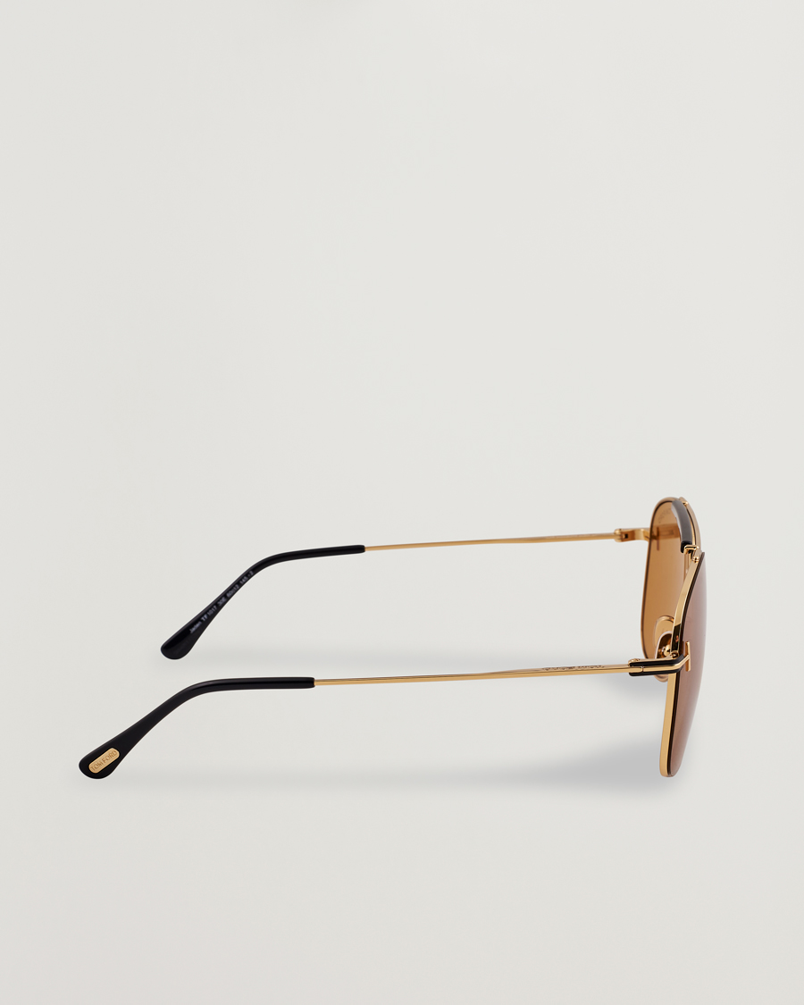 Mies | Aurinkolasit | Tom Ford | Jaden FT1017 Metal Sunglasses Gold/Brown