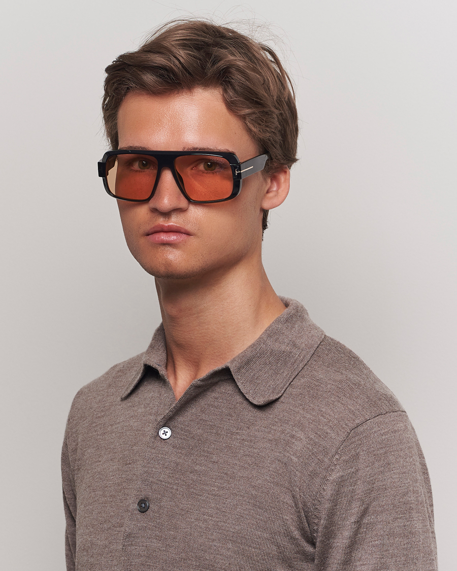 Men |  | Tom Ford | Turner FT1101 Sunglasses Black/Brown