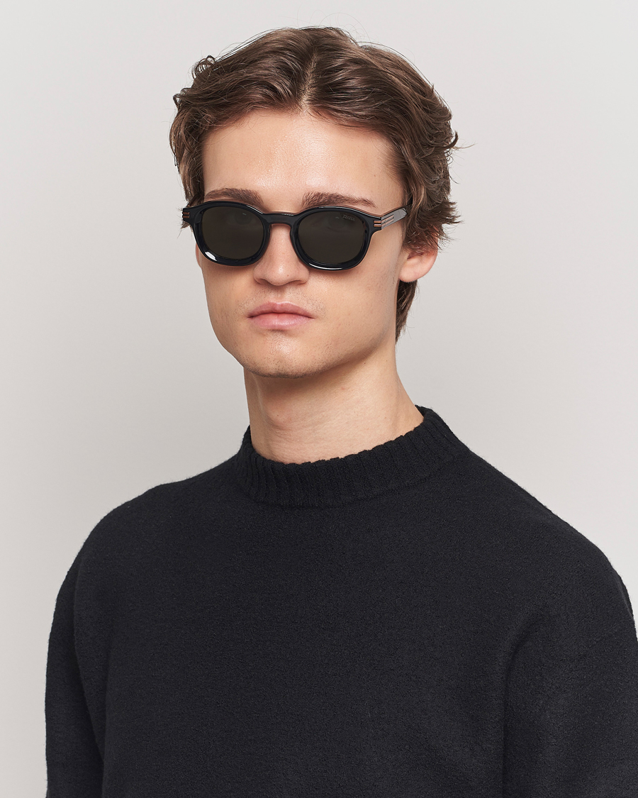 Mies | Italian Department | Zegna | EZ0229 Sunglasses Black/Green