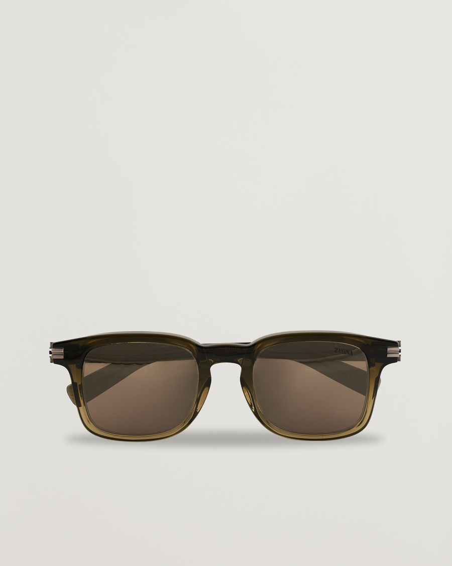 Mies | Aurinkolasit | Zegna | EZ0230 Sunglasses Dark Green/Roviex