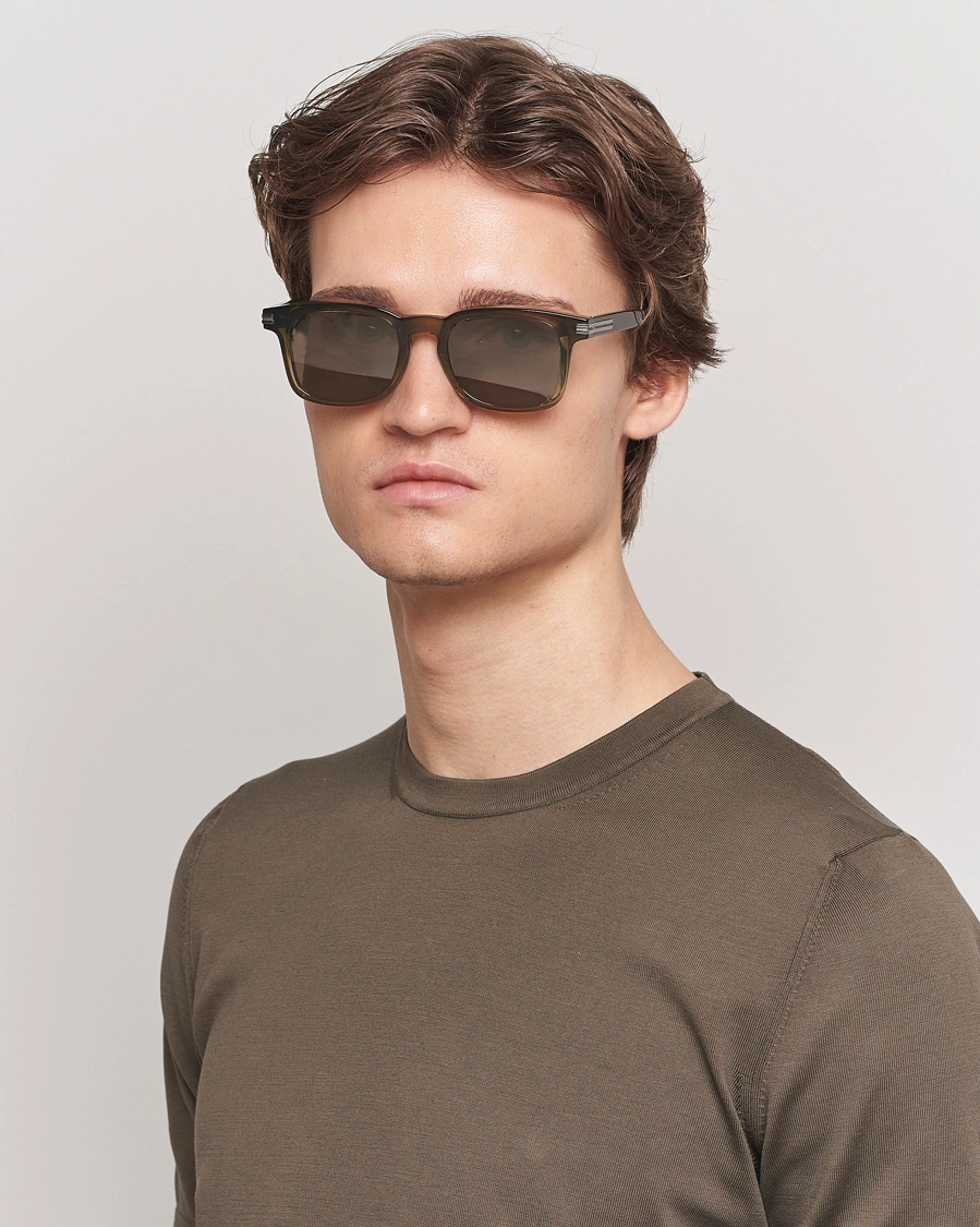 Mies | Italian Department | Zegna | EZ0230 Sunglasses Dark Green/Roviex