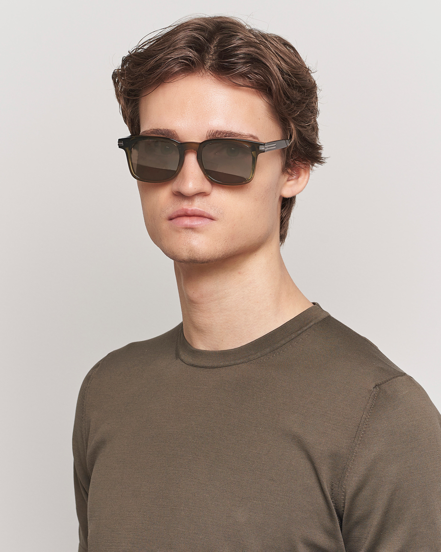 Mies | Aurinkolasit | Zegna | EZ0230 Sunglasses Dark Green/Roviex