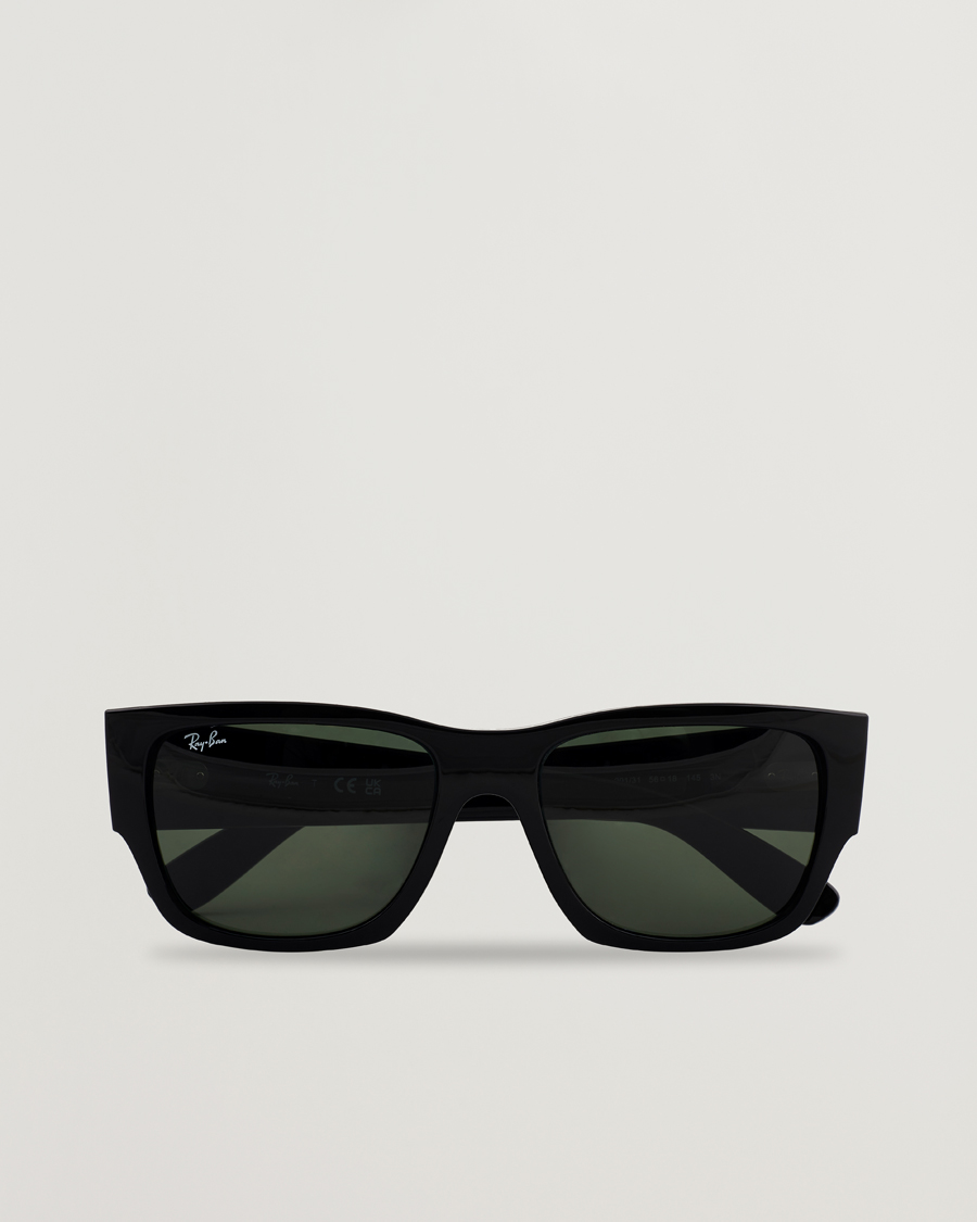 Mies | Aurinkolasit | Ray-Ban | Carlos Sunglasses Black/Crystal Green