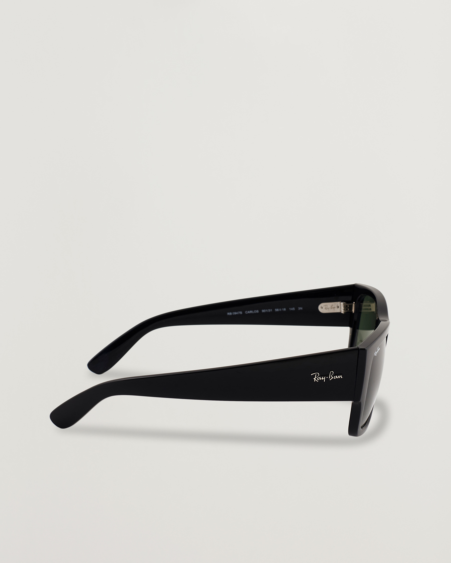 Mies | Aurinkolasit | Ray-Ban | Carlos Sunglasses Black/Crystal Green