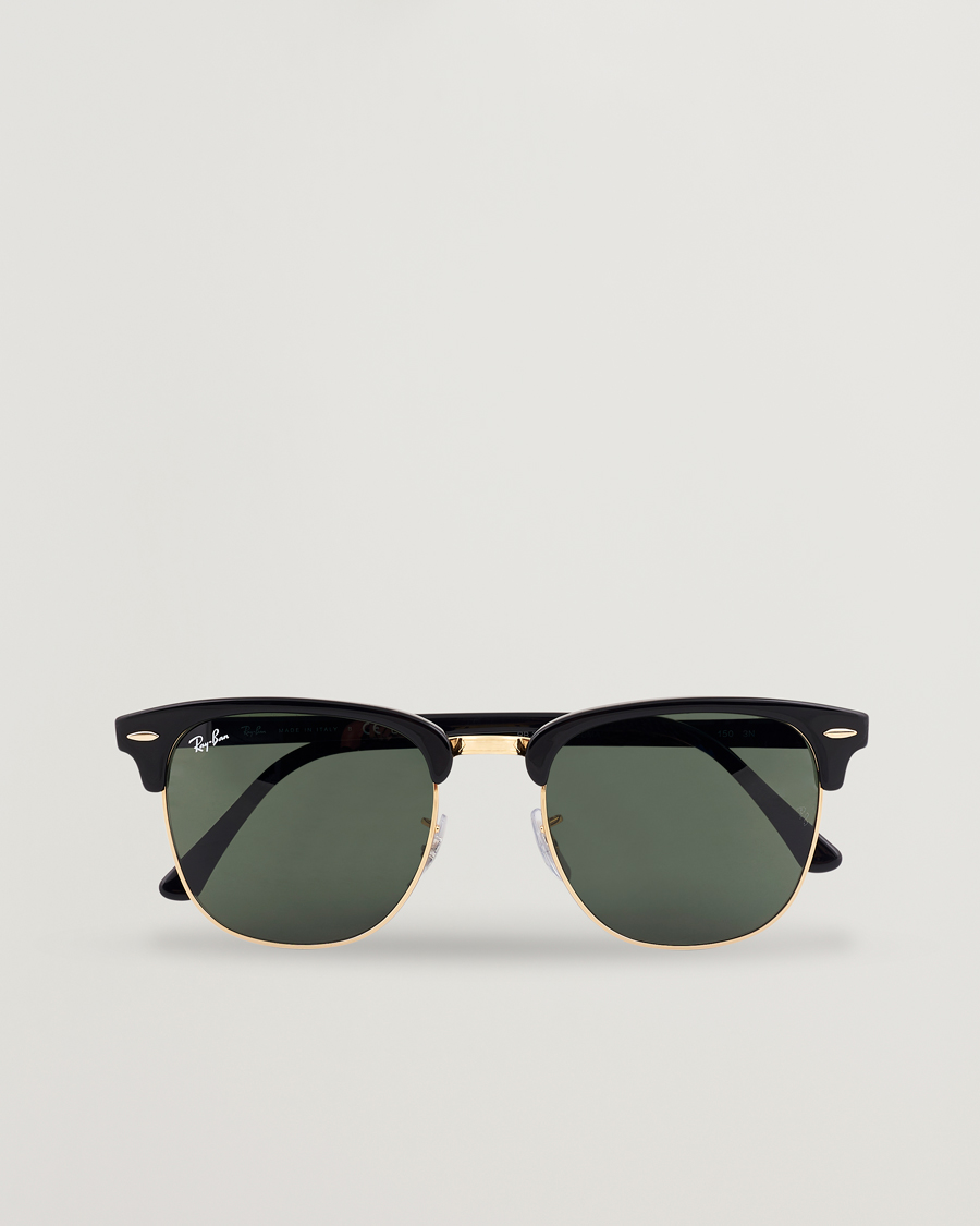 Mies | Aurinkolasit | Ray-Ban | Clubmaster Sunglasses Ebony/Crystal Green