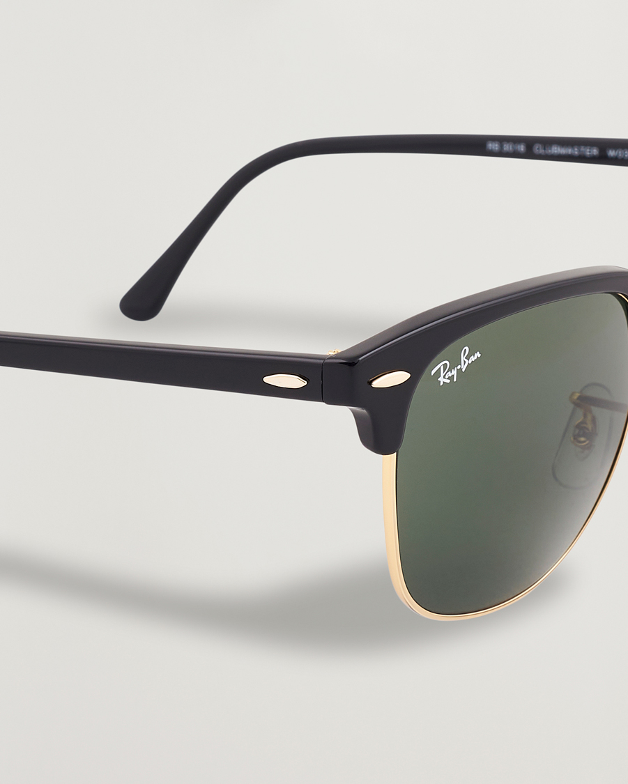 Mies | Aurinkolasit | Ray-Ban | Clubmaster Sunglasses Ebony/Crystal Green