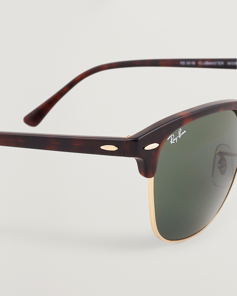 Mies | Aurinkolasit | Ray-Ban | Clubmaster Sunglasses Mock Tortoise/Crystal Green