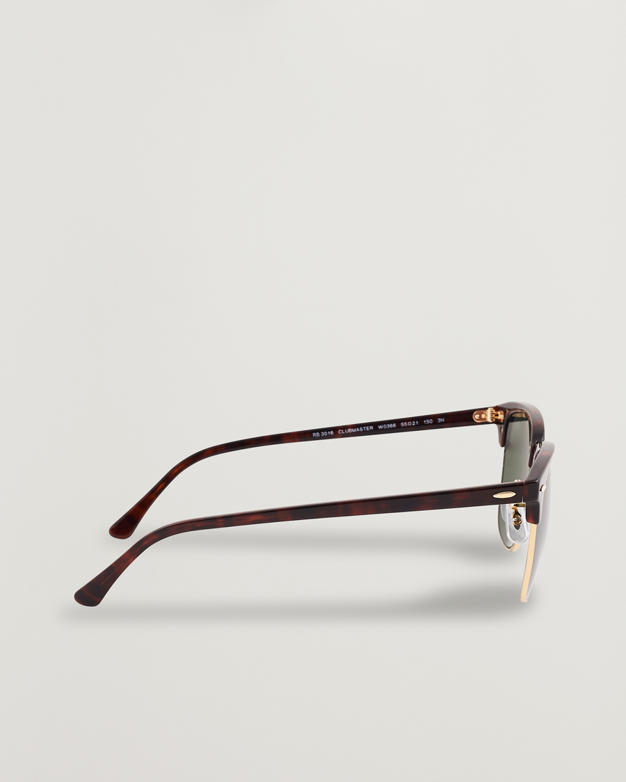 Mies | Aurinkolasit | Ray-Ban | Clubmaster Sunglasses Mock Tortoise/Crystal Green