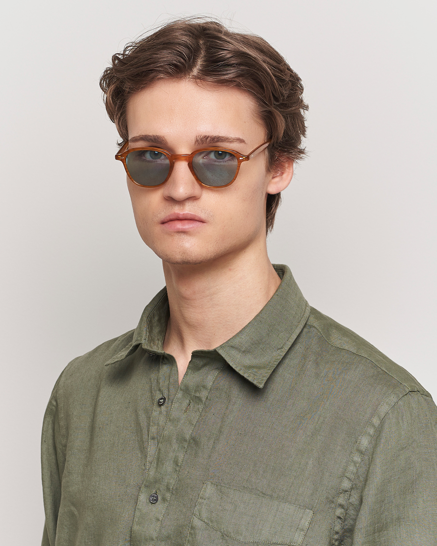 Mies | Aurinkolasit | Garrett Leight | Gilbert 46 Sunglasses Light Brown