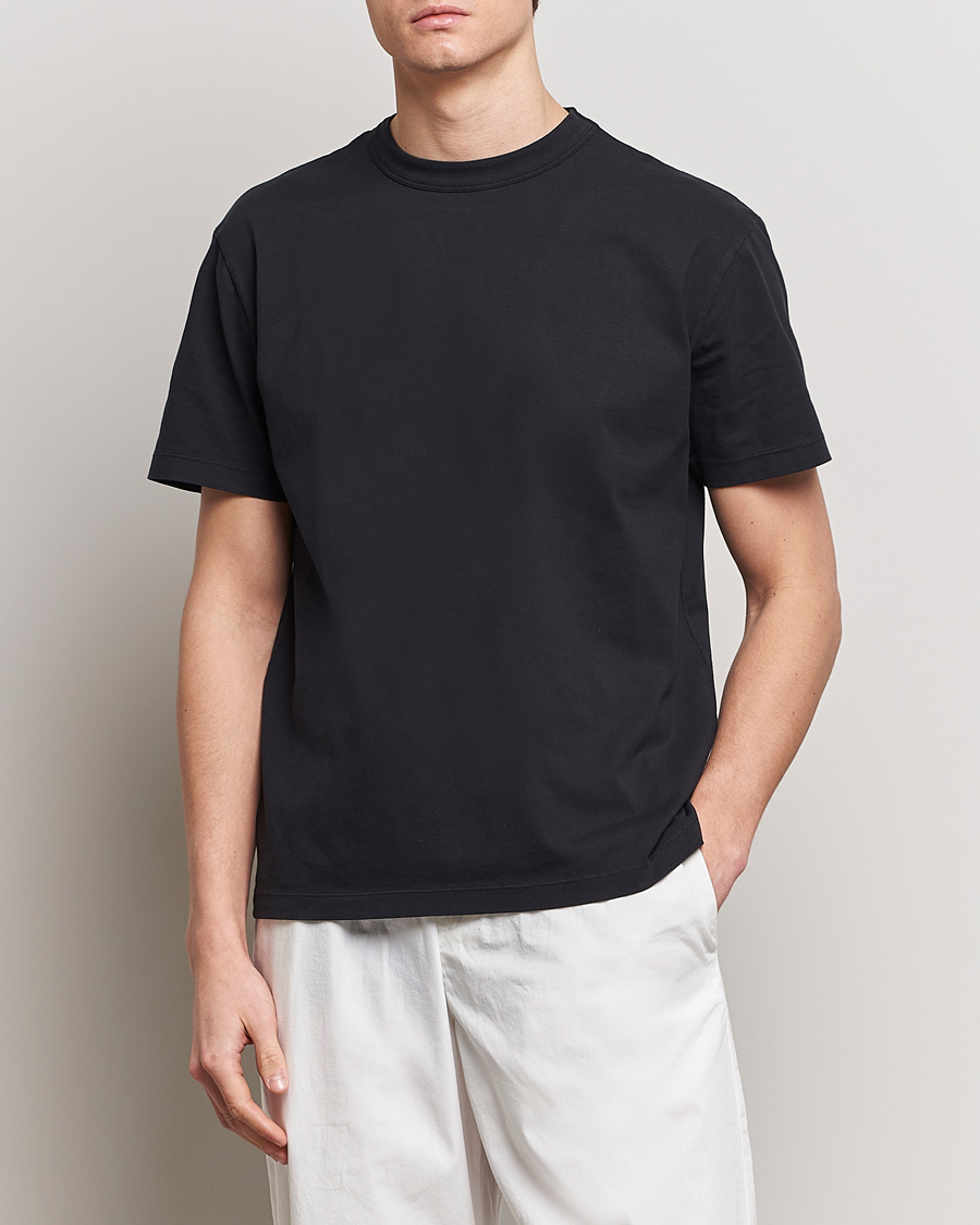 Mies | T-paidat | Tekla | Organic Cotton Sleeping T-Shirt Black