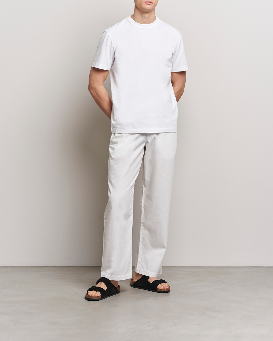Mies | T-paidat | Tekla | Organic Cotton Sleeping T-Shirt White