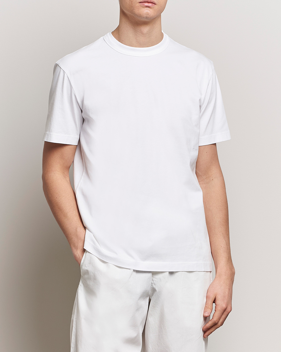 Mies | T-paidat | Tekla | Organic Cotton Sleeping T-Shirt White