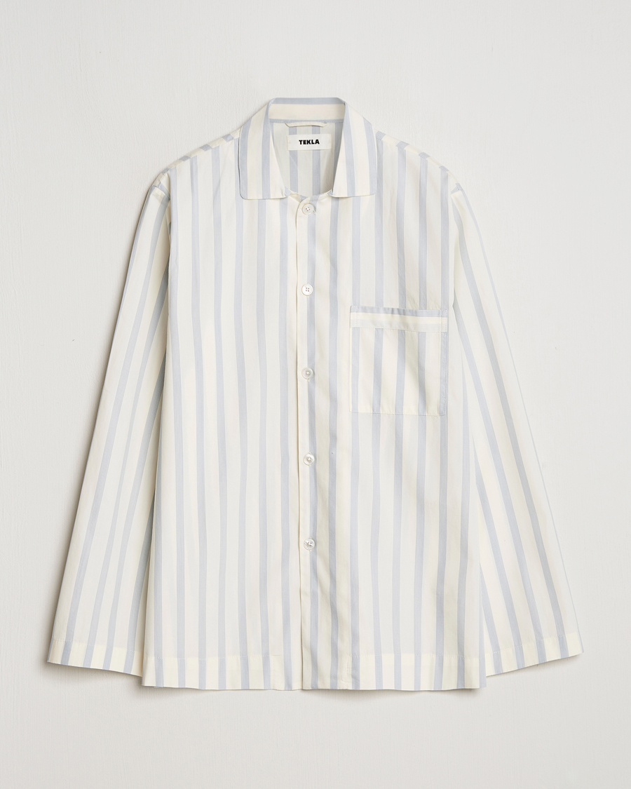 Mies | Yöpuvut ja kylpytakit | Tekla | Poplin Pyjama Shirt Needle Stripes