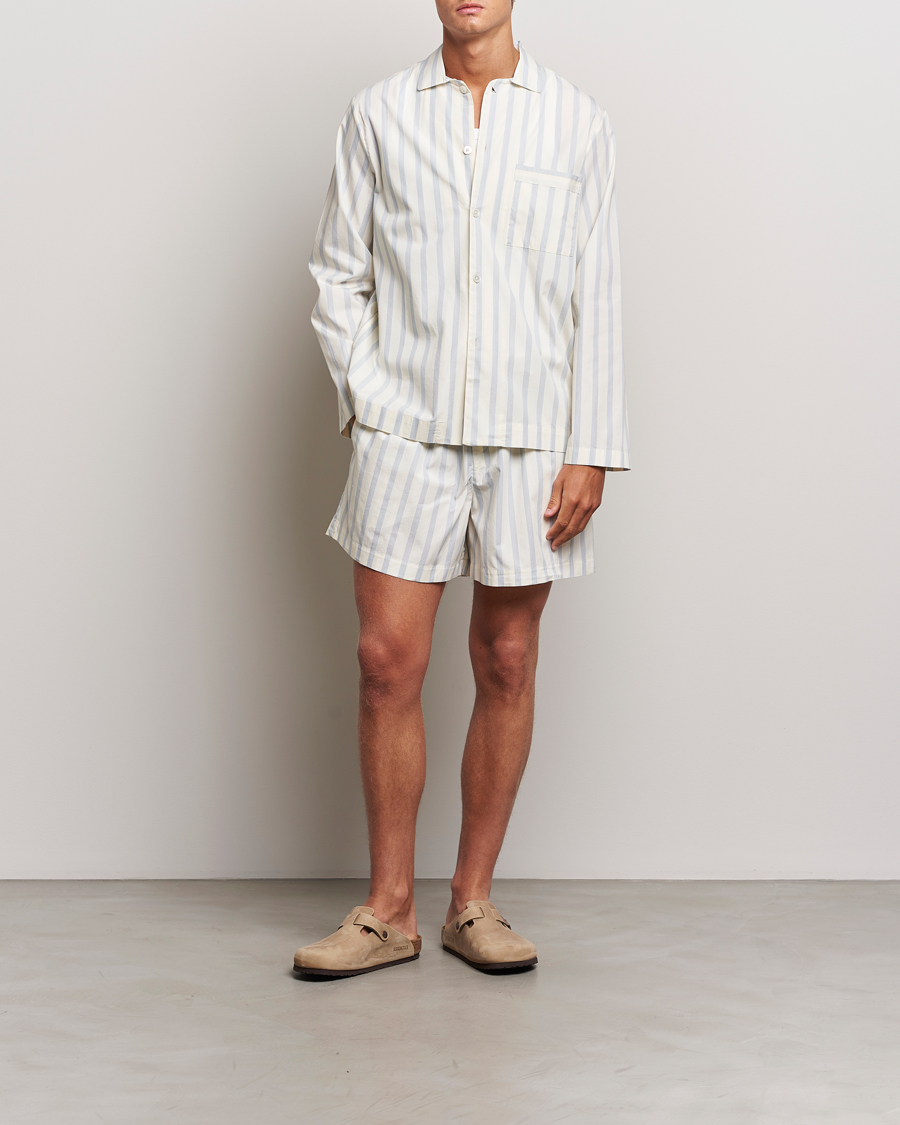 Mies | Yöpuvut ja kylpytakit | Tekla | Poplin Pyjama Shirt Needle Stripes