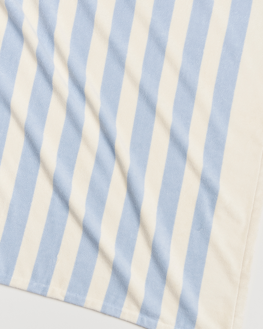 Mies | Tekla Organic Terry Beach Towel Isle Blue Stripes | Tekla | Organic Terry Beach Towel Isle Blue Stripes