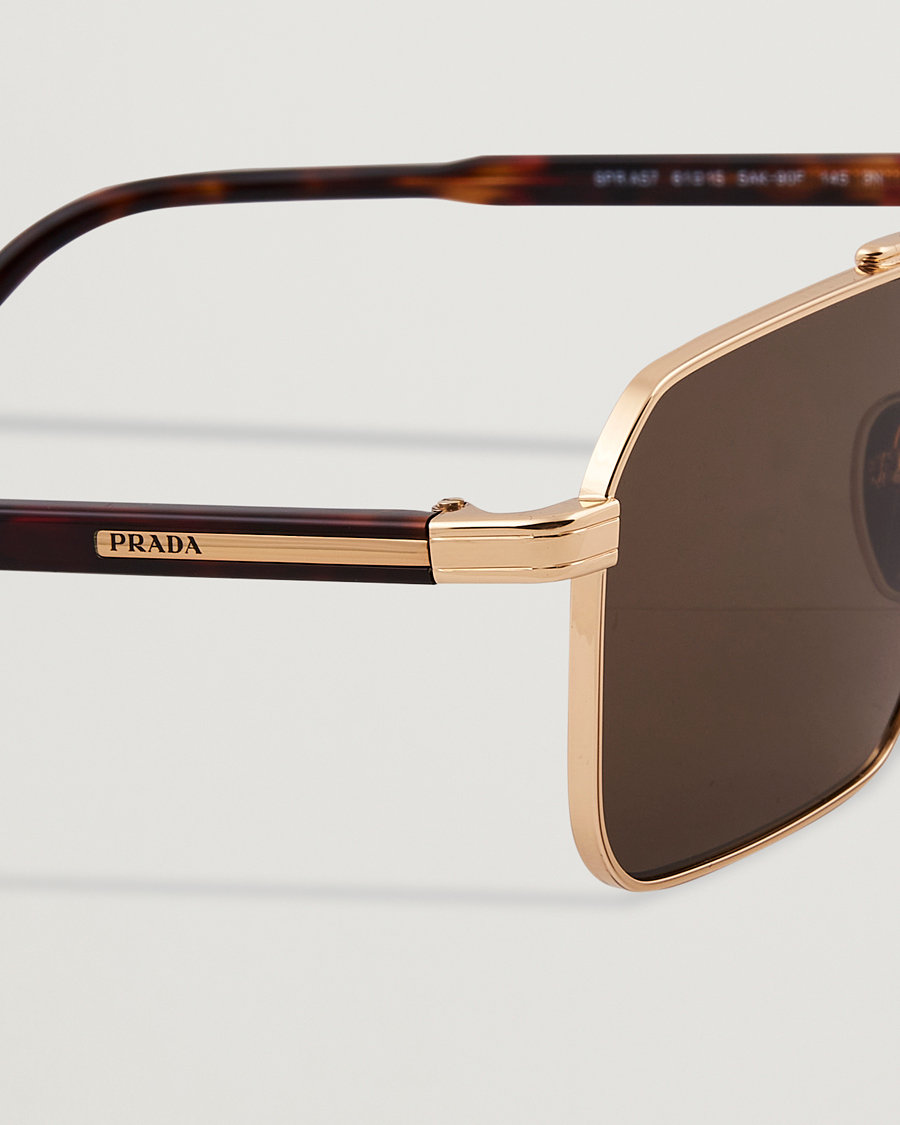 Mies | Aurinkolasit | Prada Eyewear | Prada 0PR A57S Metal Sunglasses Gold