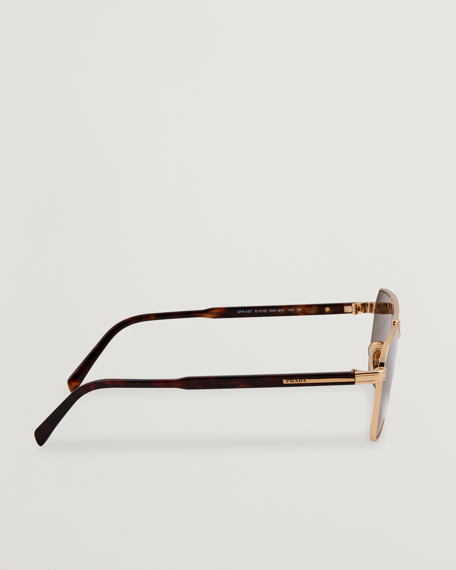 Mies | Aurinkolasit | Prada Eyewear | Prada 0PR A57S Metal Sunglasses Gold