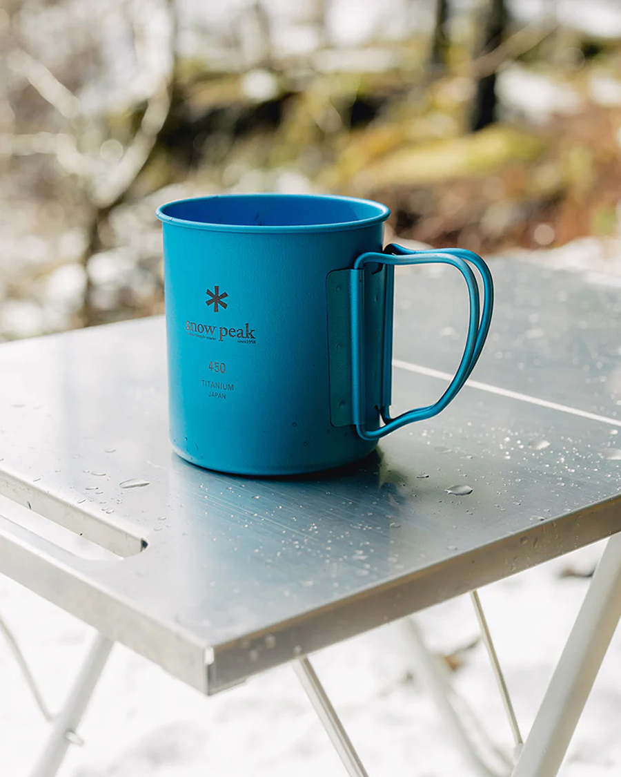 Mies | Outdoor living | Snow Peak | Single Wall Mug 450 Blue Titanium