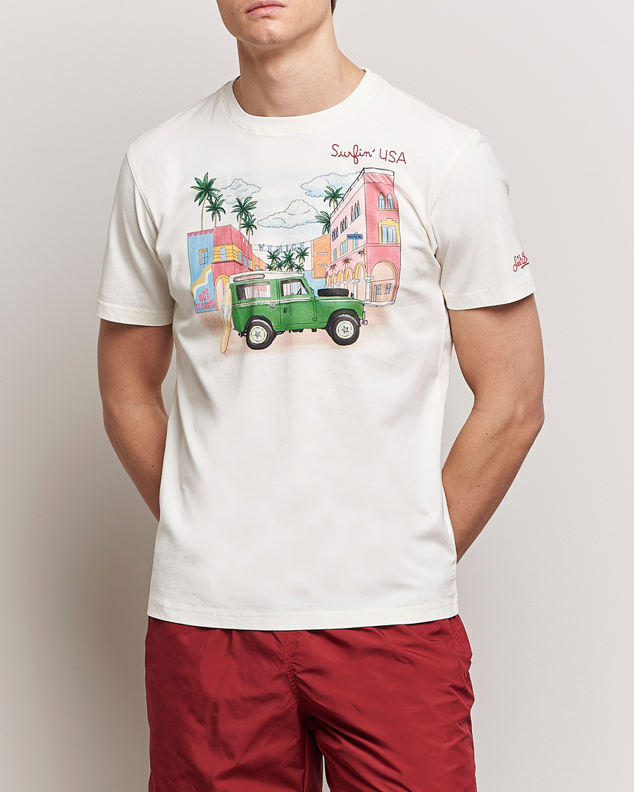 Mies | T-paidat | MC2 Saint Barth | Printed Cotton T-Shirt Surfing USA